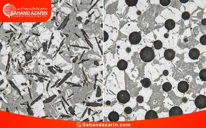 تفاوت چدن داکتیل و چدن خاکستری